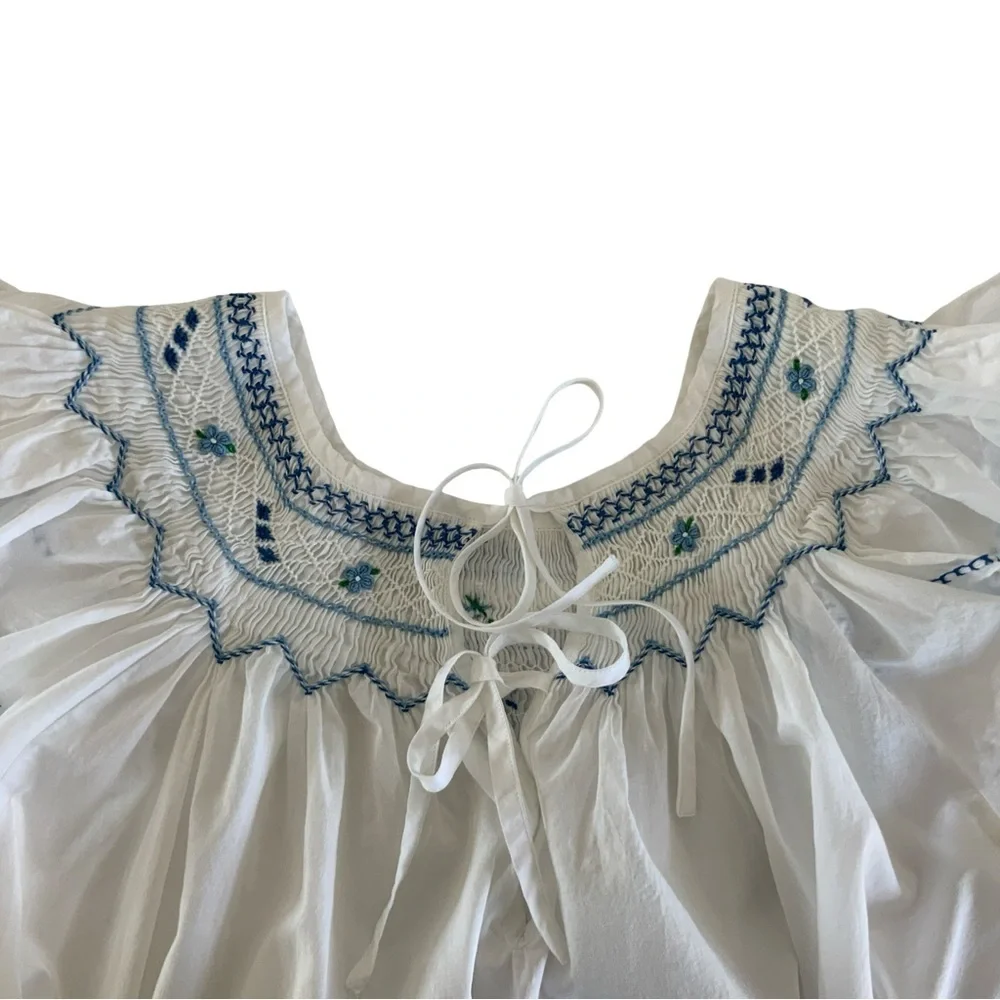 Nalini Hand Embroidered Madagascar Dress One Size - Picture 8 of 10